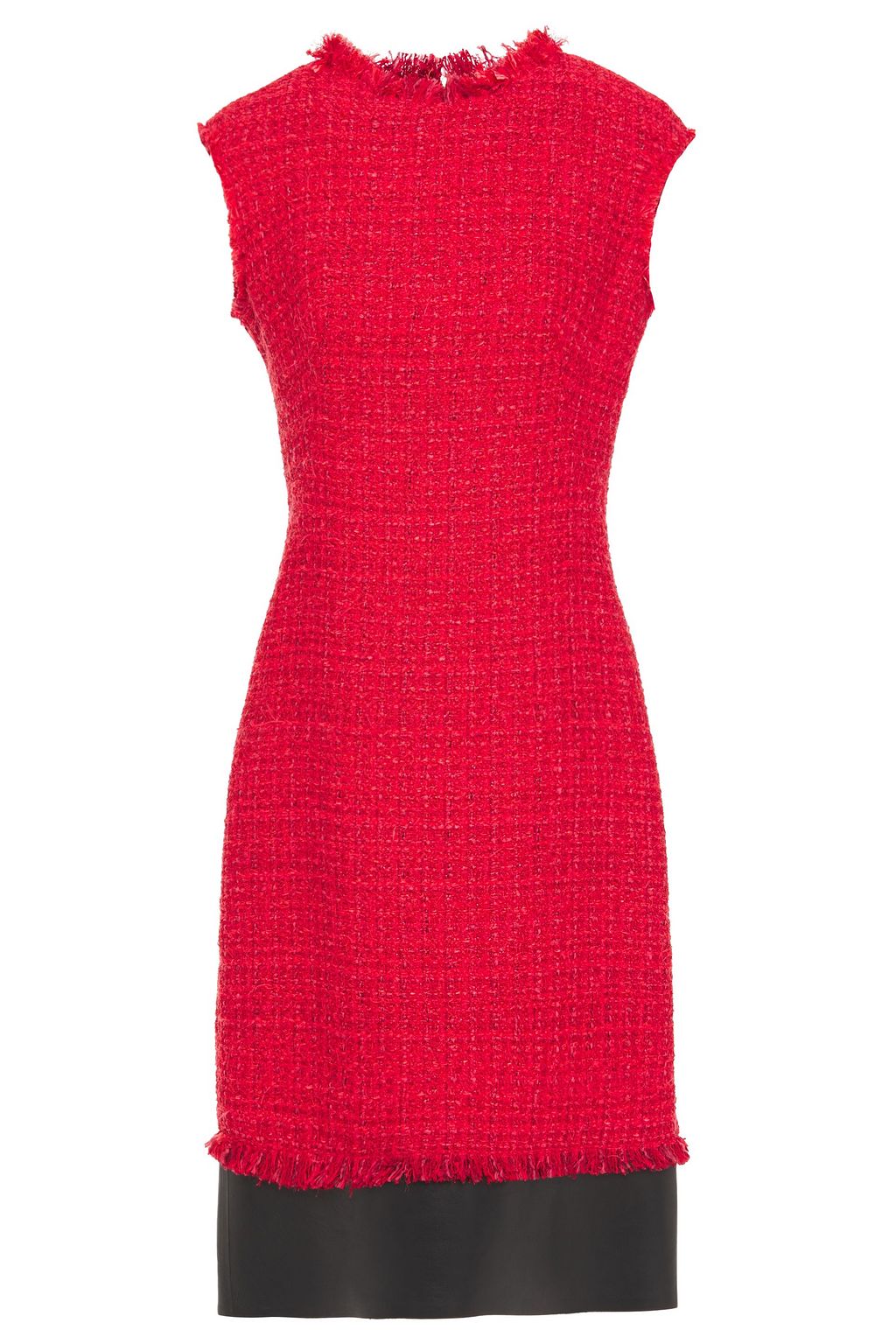 tweed dress red