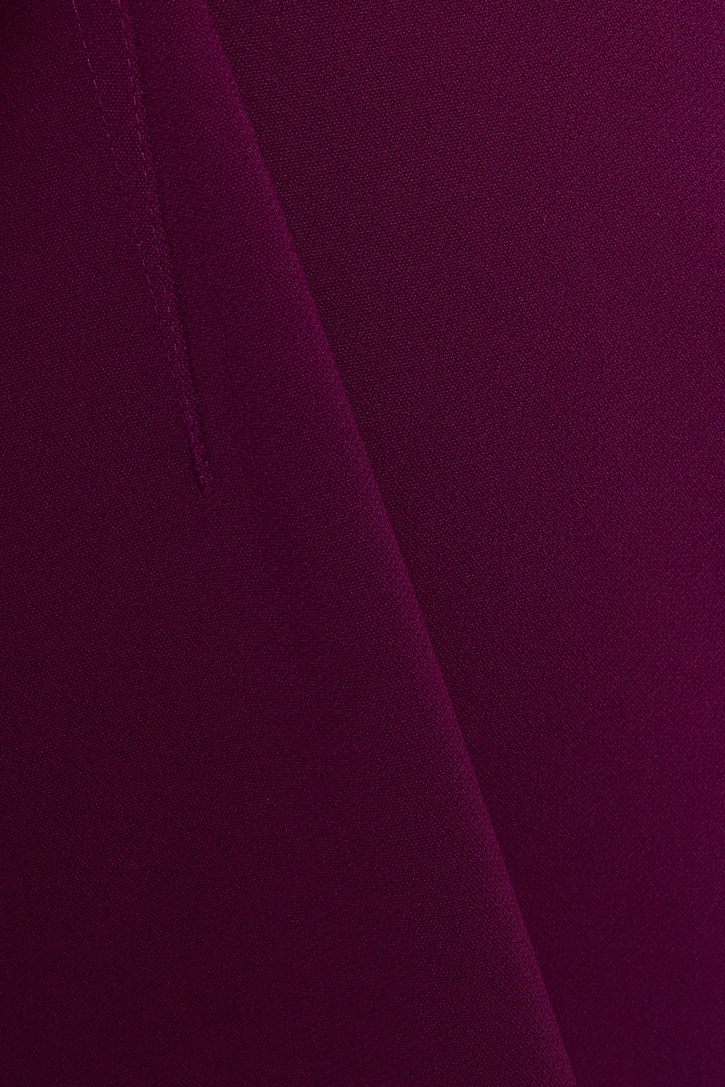 ROLAND MOURET 레이스 패널 핀턱 디테일 크레이프 가운