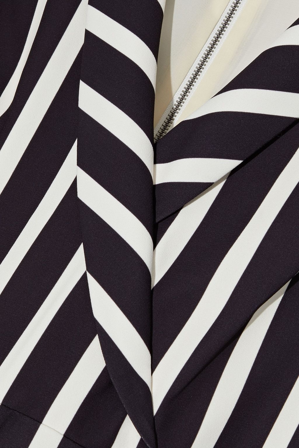 ALICE + OLIVIA Luana wrap-effect striped crepe wide-leg jumpsuit