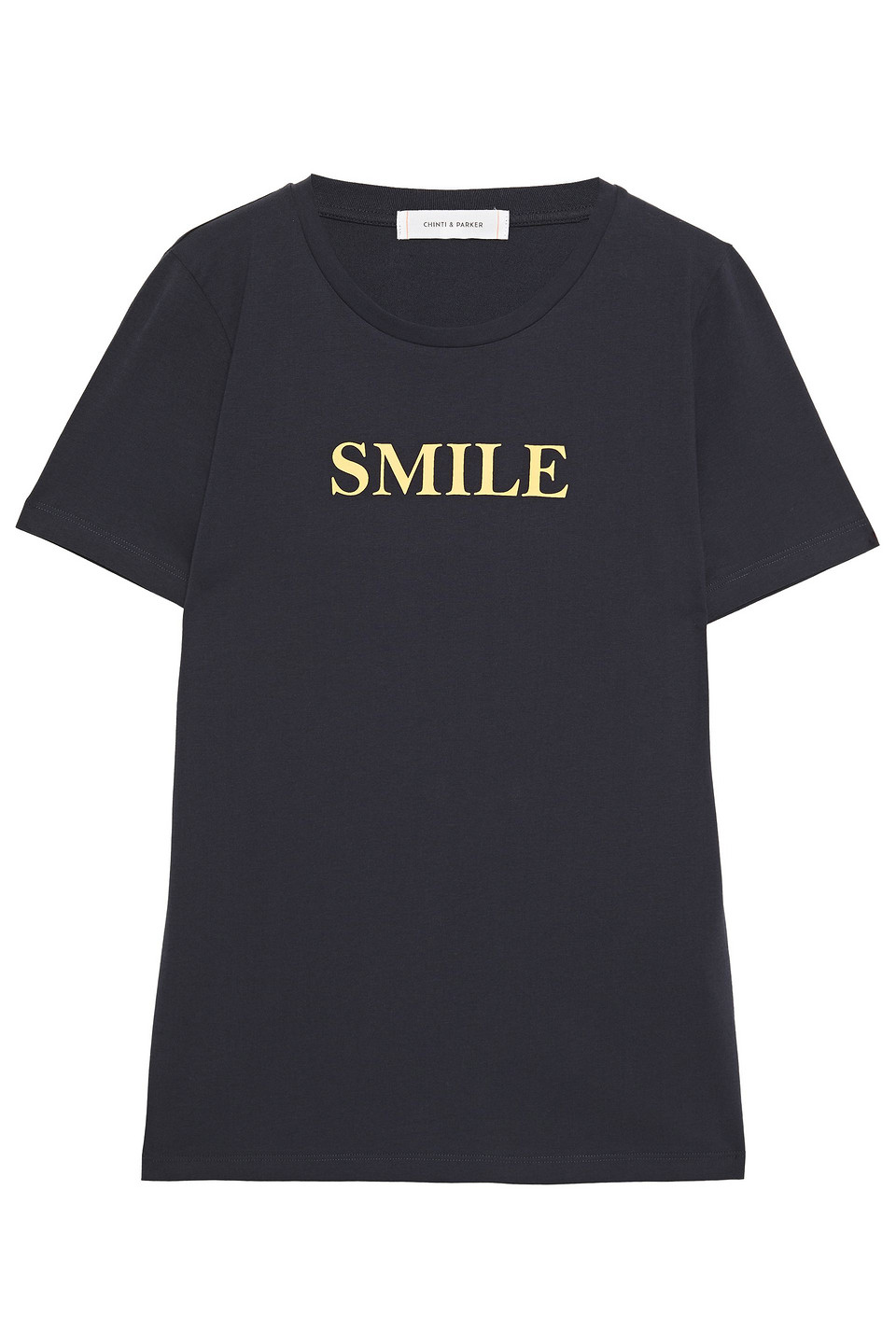 Chinti & Parker Woman Printed Cotton-jersey T-shirt Navy Size L