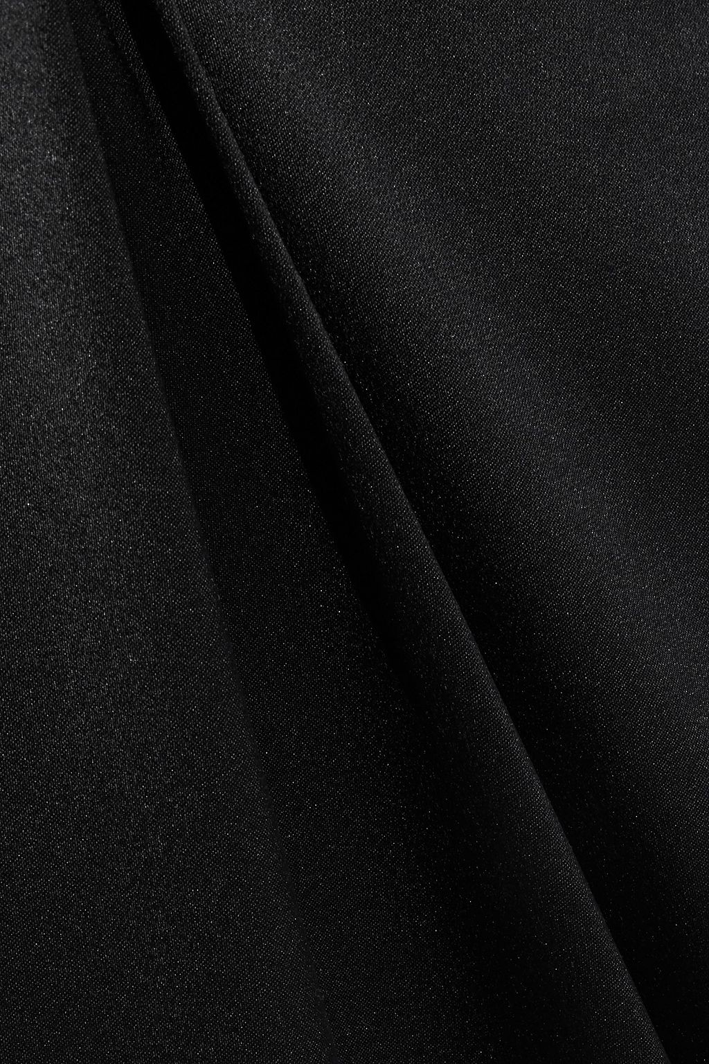 CUSHNIE Draped silk-satin wide-leg pants