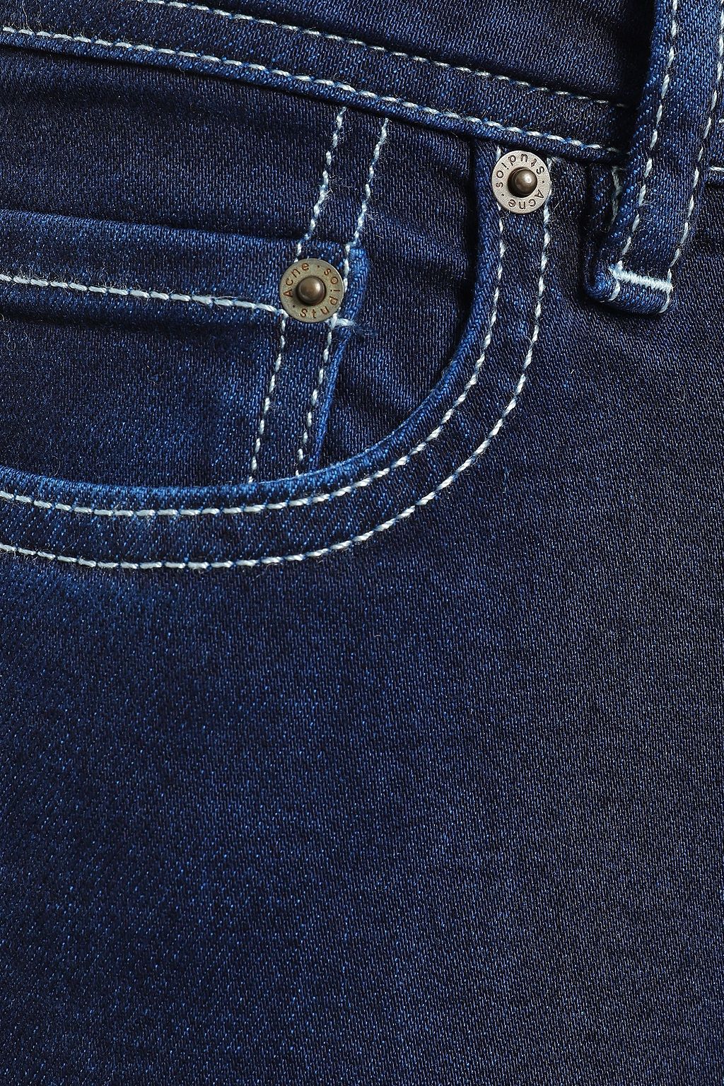 ACNE STUDIOS Climb faded mid-rise skinny jeans