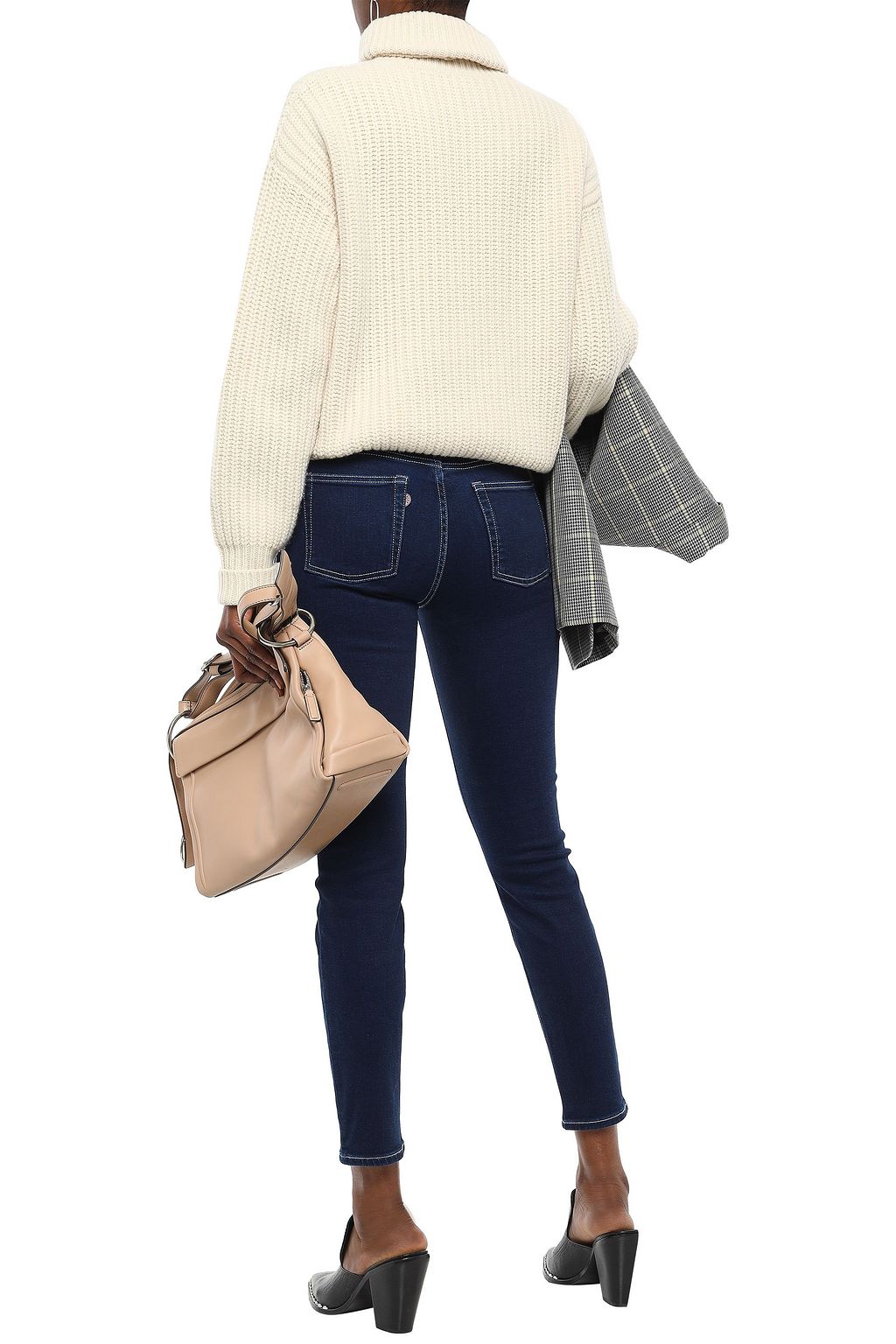 ACNE STUDIOS Climb faded mid-rise skinny jeans
