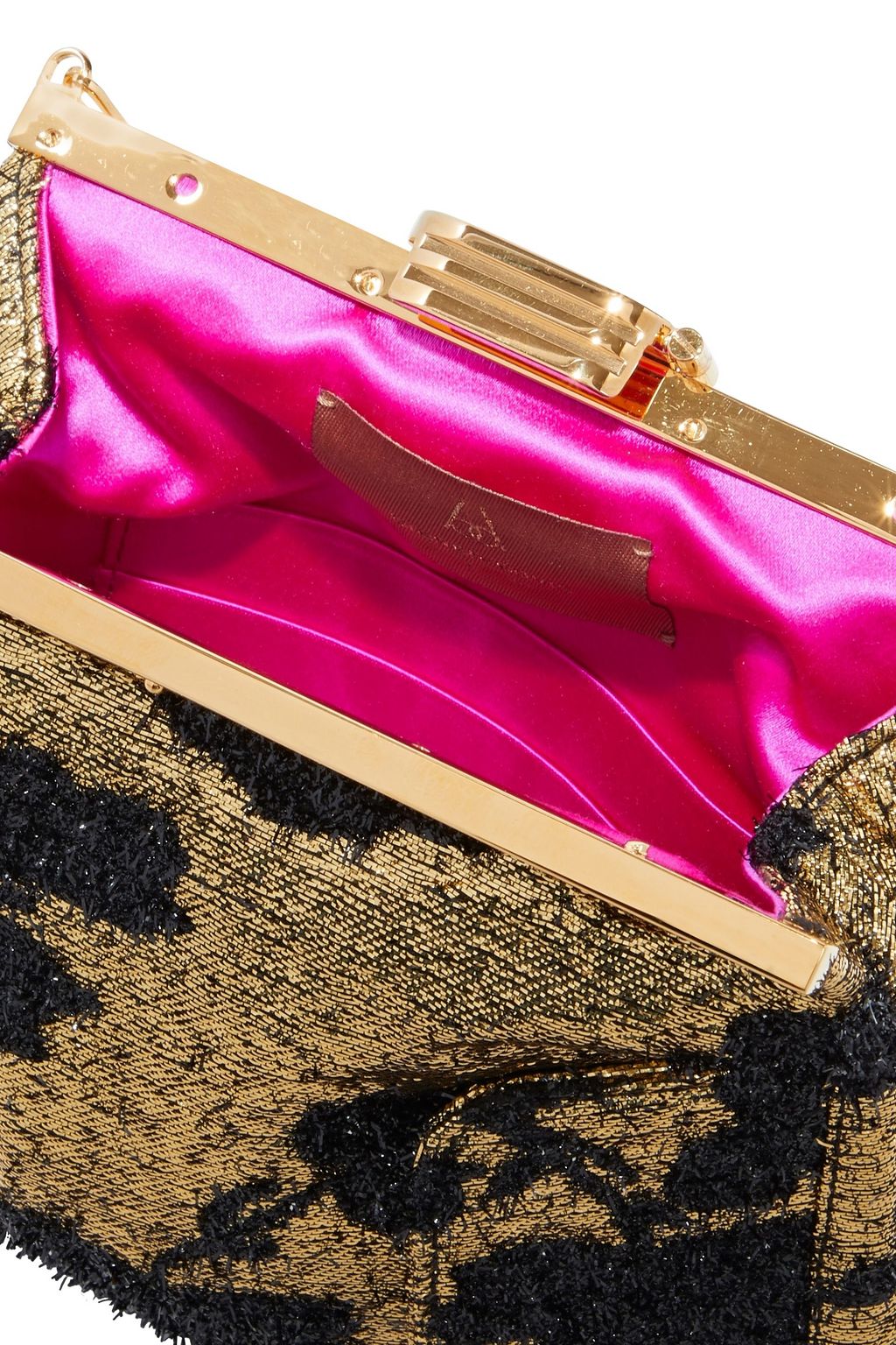 BIENEN DAVIS 5am metallic floral brocade clutch