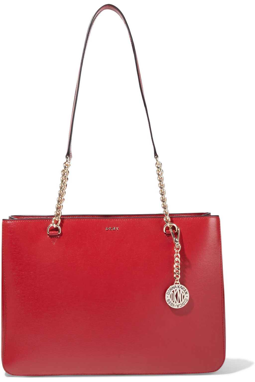 dkny textured leather tote