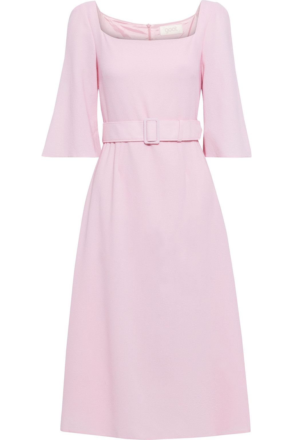 baby pink midi dress