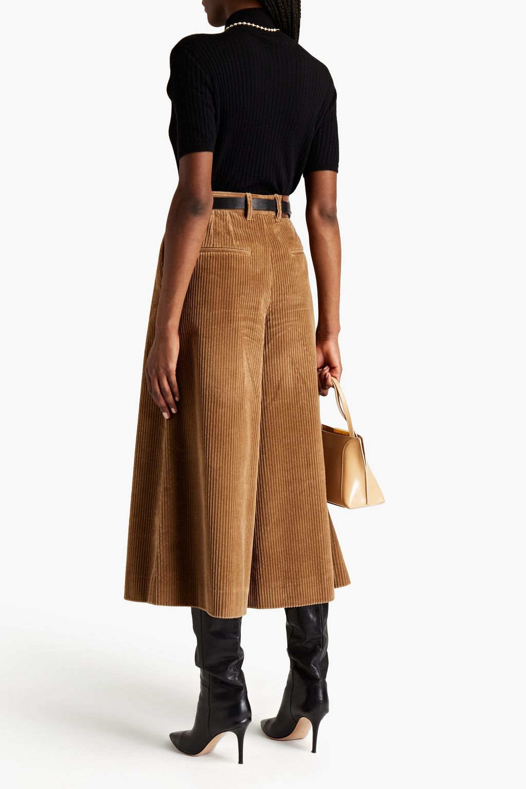 DOLCE & GABBANA Cotton-blend corduroy culottes