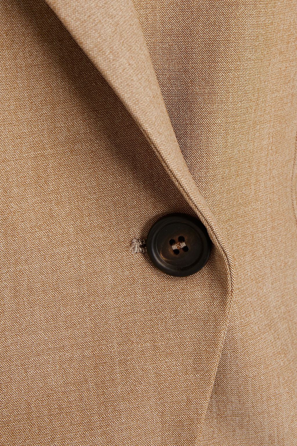BRUNELLO CUCINELLI Bead-embellished mélange stretch-wool blazer
