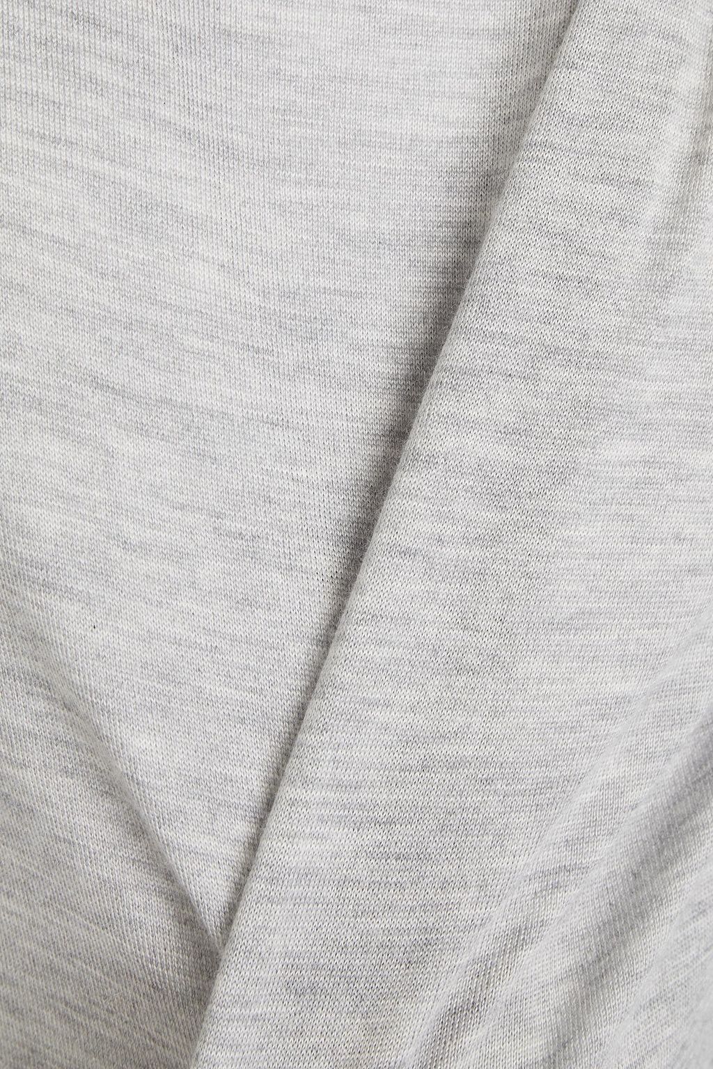 BRUNELLO CUCINELLI Bead-embellished cashmere and silk-blend top