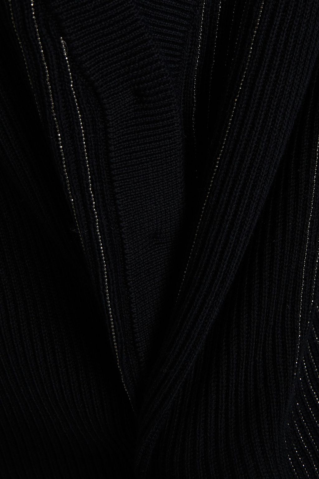 BRUNELLO CUCINELLI Fringed ribbed cotton cardigan