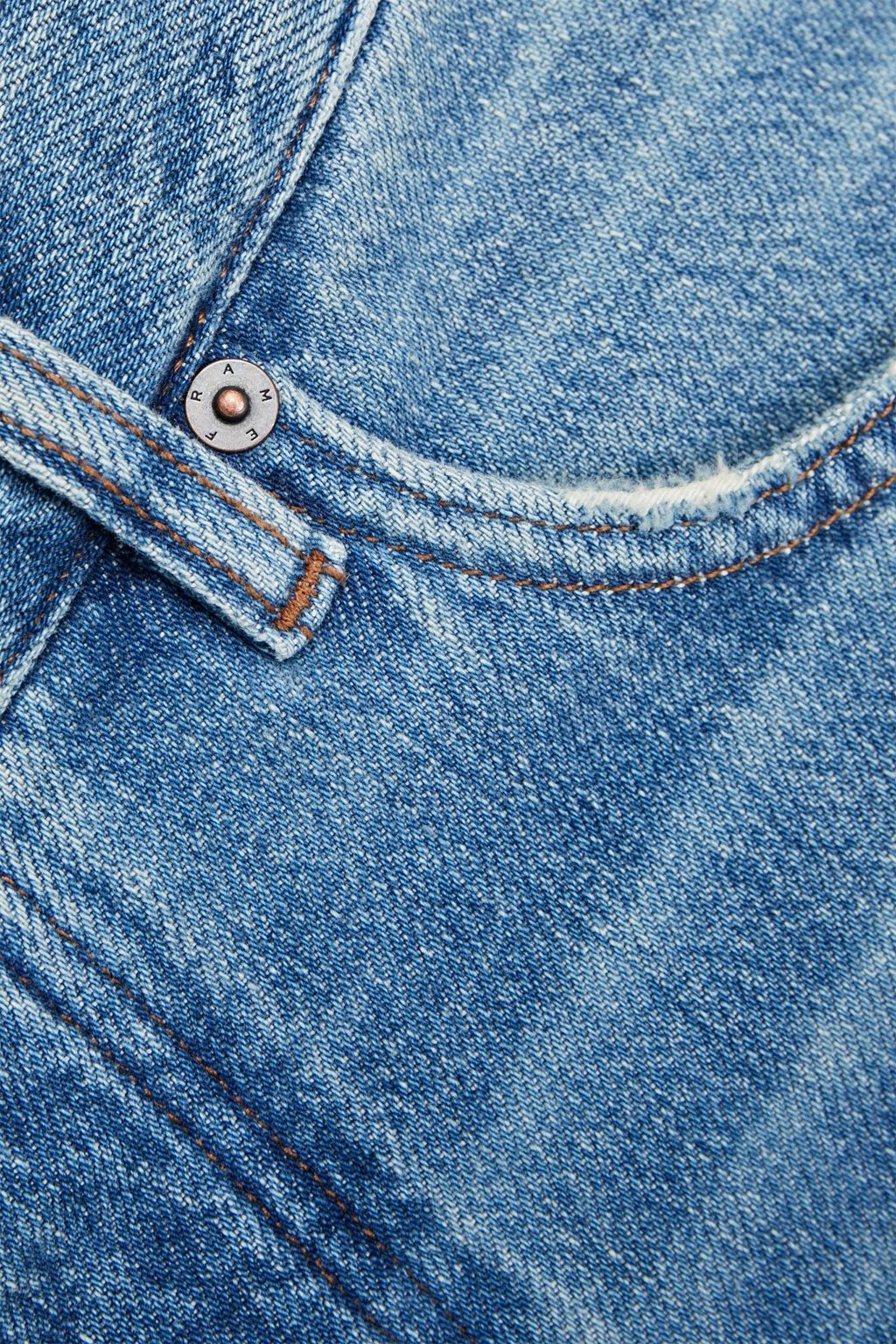 FRAME Distressed faded denim jeans