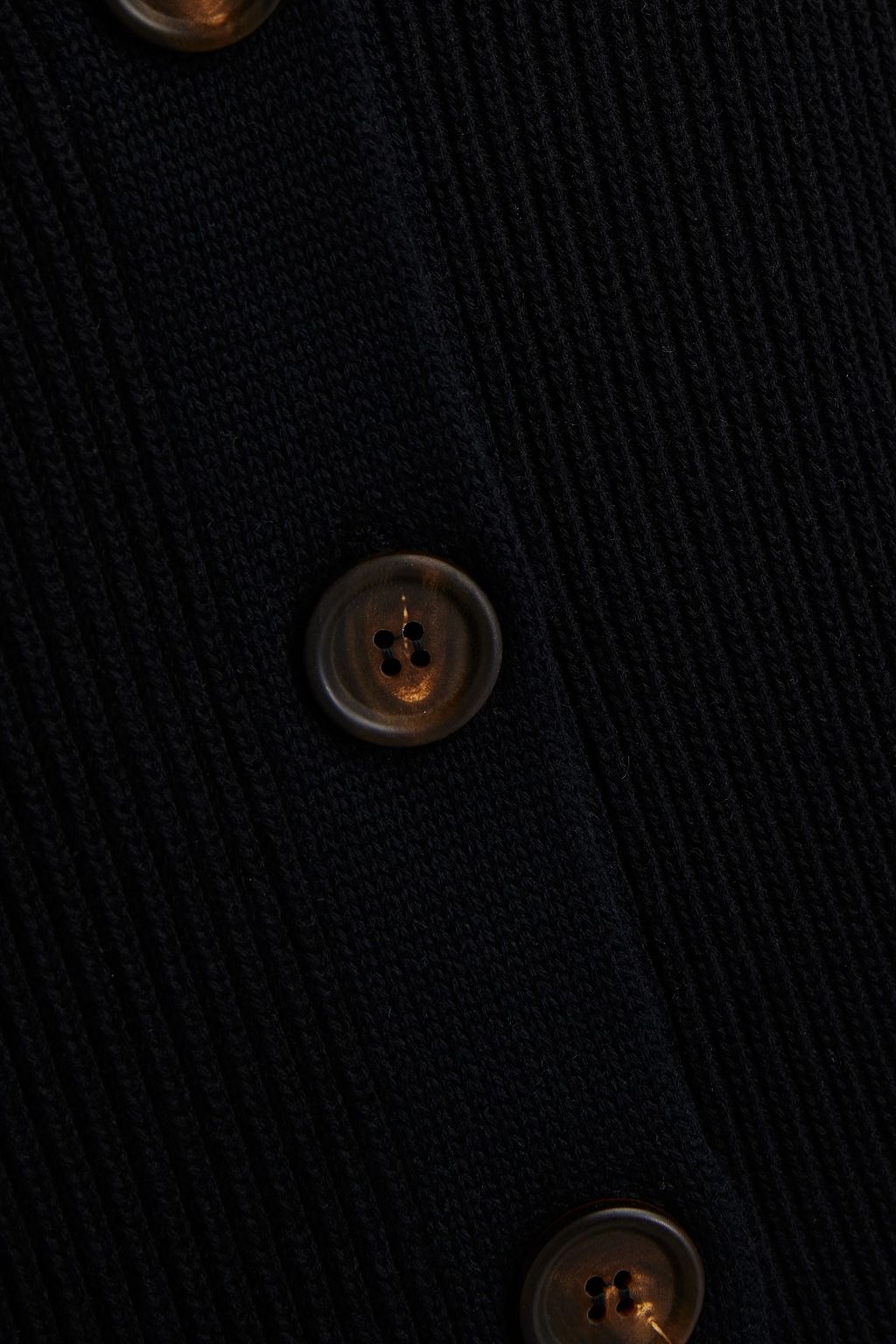 BRUNELLO CUCINELLI Cardigan aus gerippter Baumwolle mit Organzaeinsätzen