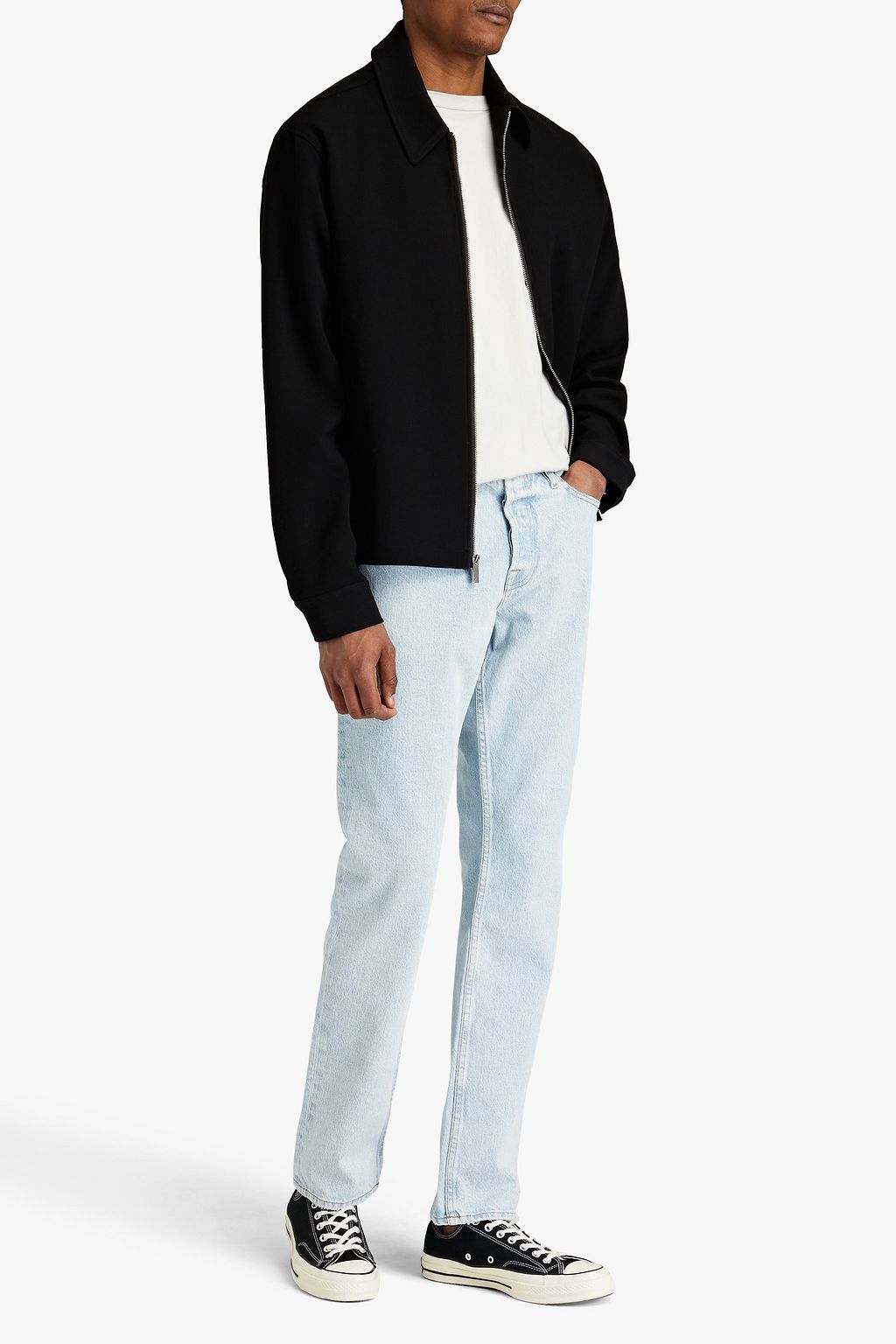 FRAME Heritage slim-fit faded denim jeans