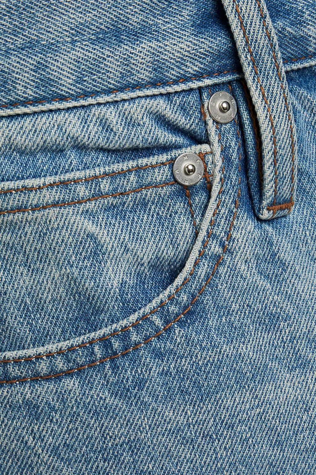 FRAME Slim-fit faded denim jeans