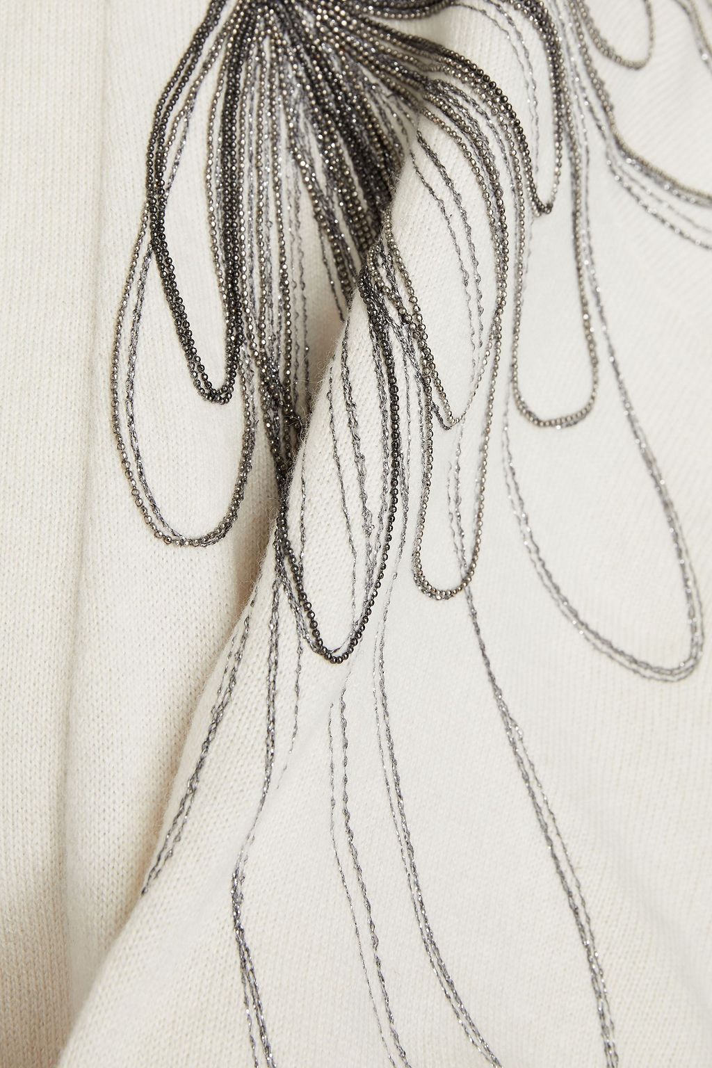 BRUNELLO CUCINELLI Bead-embellished cashmere cardigan