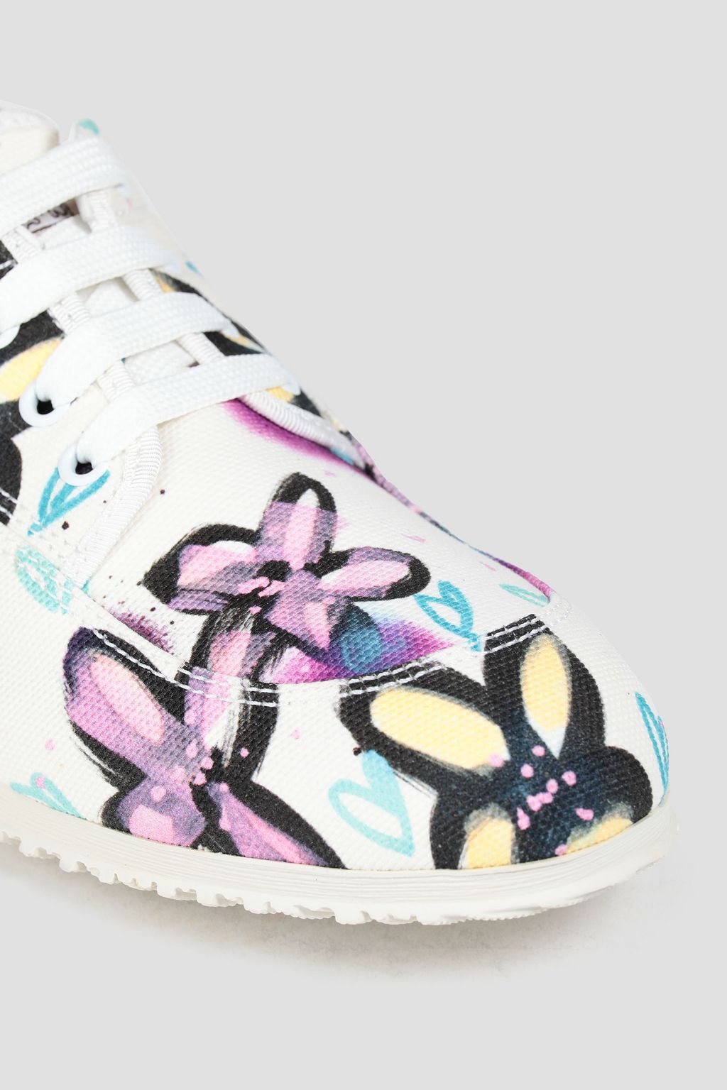 HOGAN Printed canvas sneakers