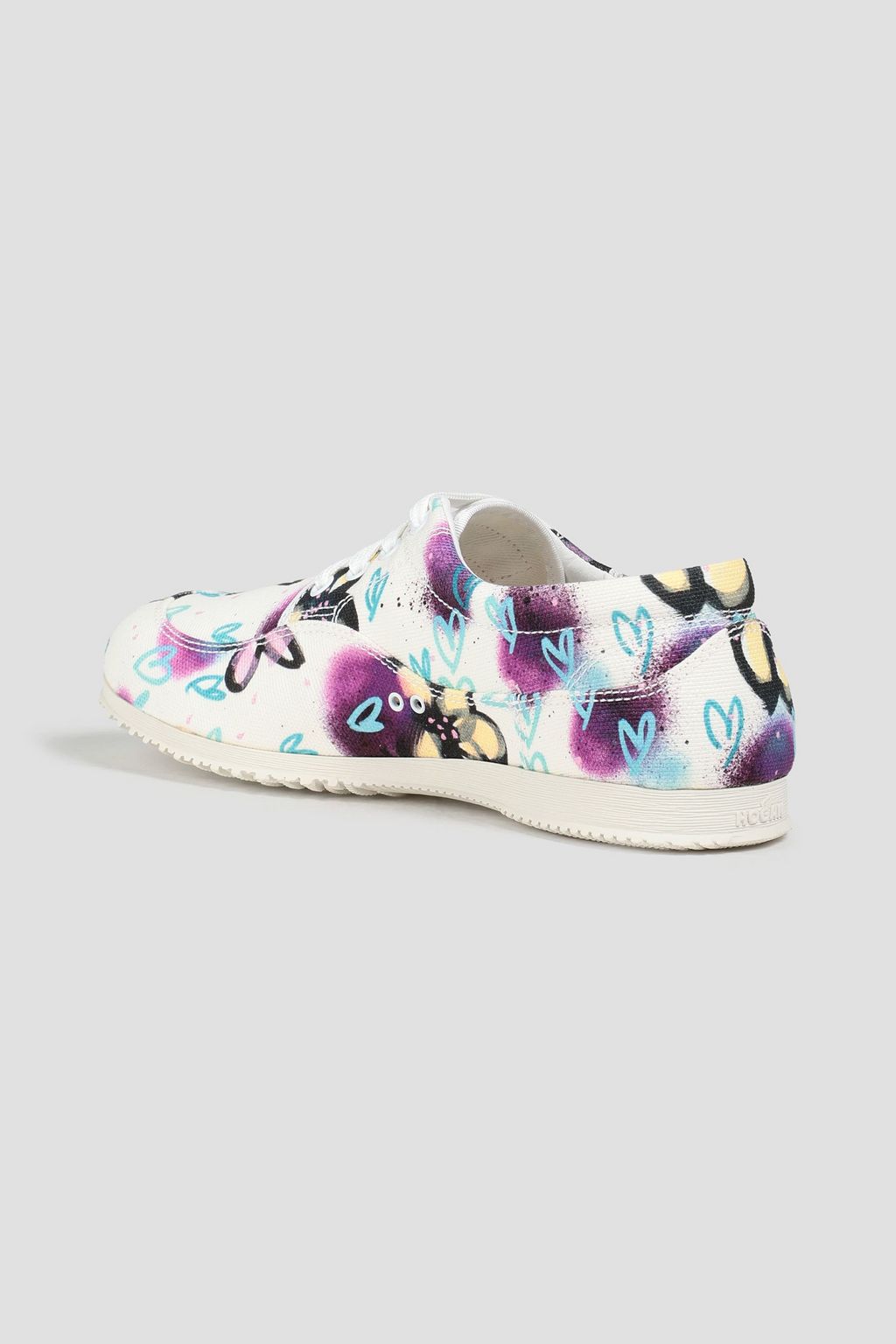 HOGAN Printed canvas sneakers