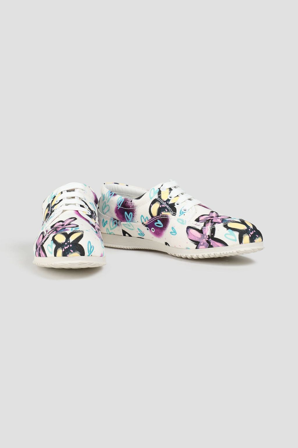 HOGAN Printed canvas sneakers