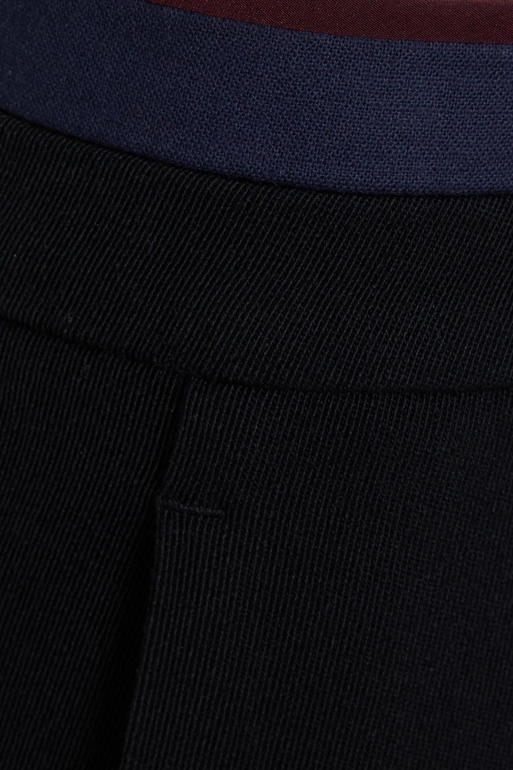 ETRO Striped crepe-trimmed wool-blend twill slim-leg pants