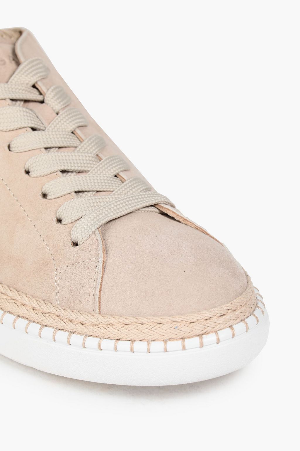 HOGAN Perforated suede collapsible-heel sneakers