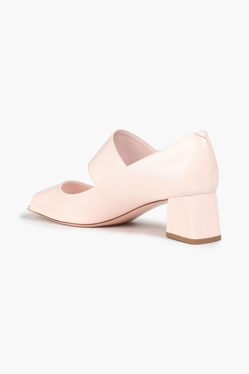 ROGER VIVIER Satin-trimmed patent-leather pumps