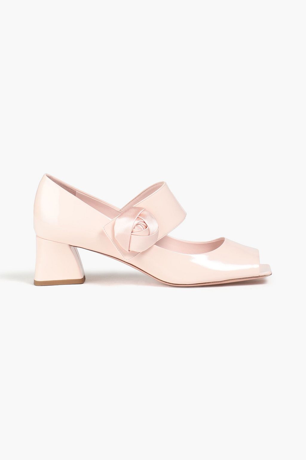 ROGER VIVIER Satin-trimmed patent-leather pumps | THE OUTNET