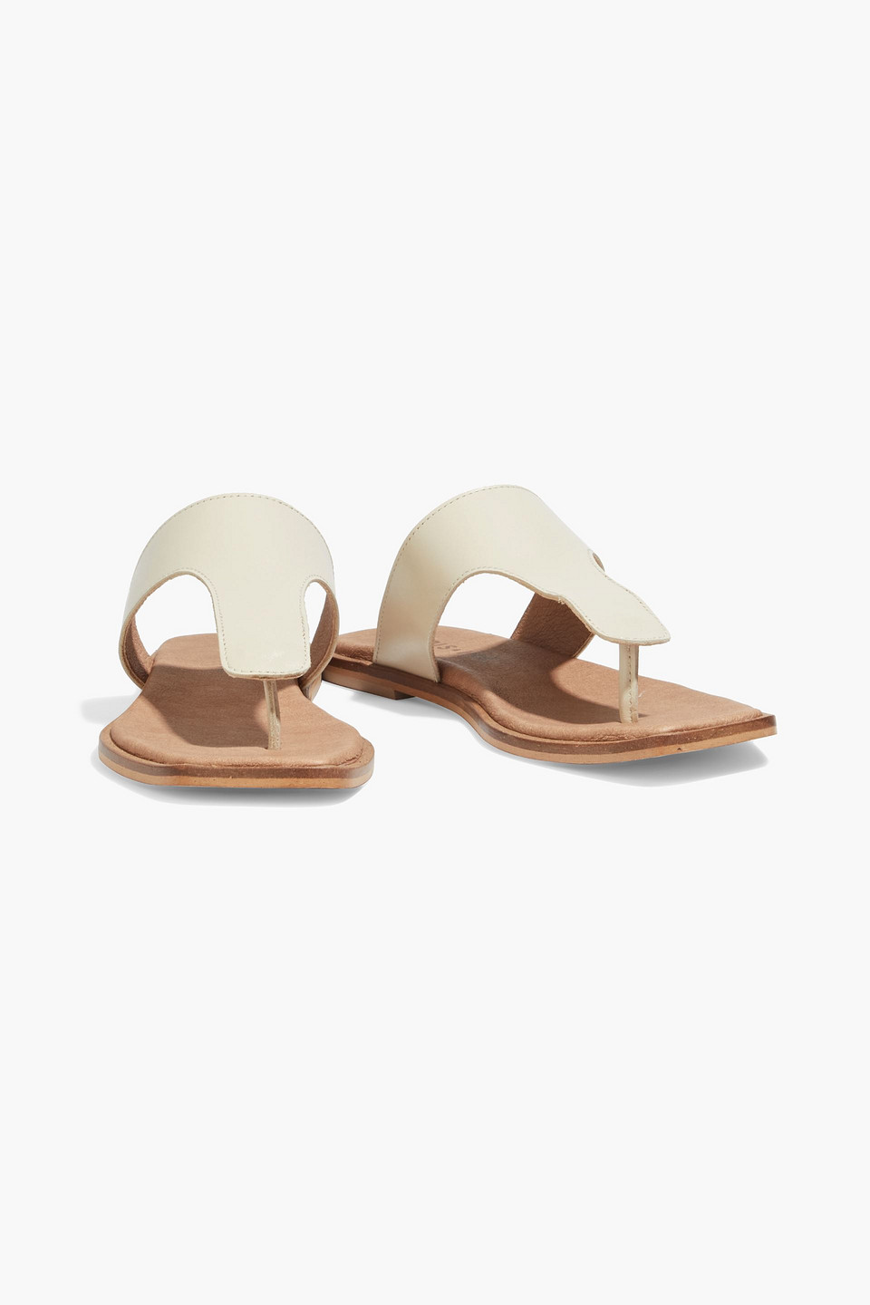 Iris & Ink Amelie Leather Sandals In Off-white