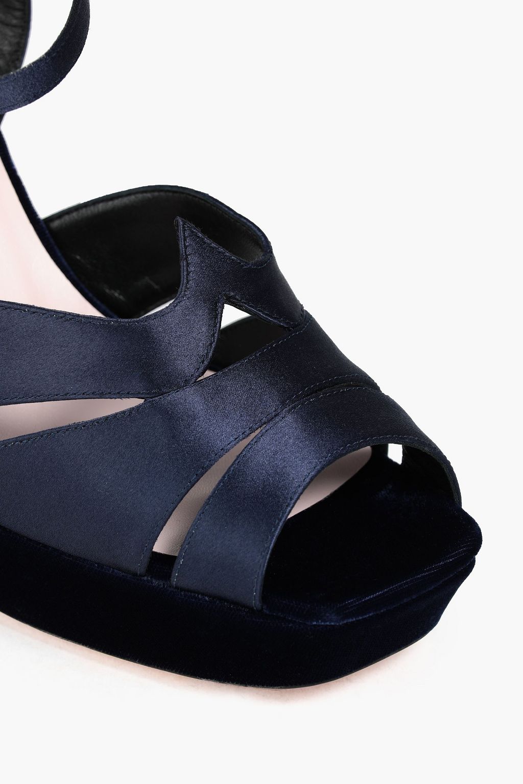 ROGER VIVIER Satin platform sandals