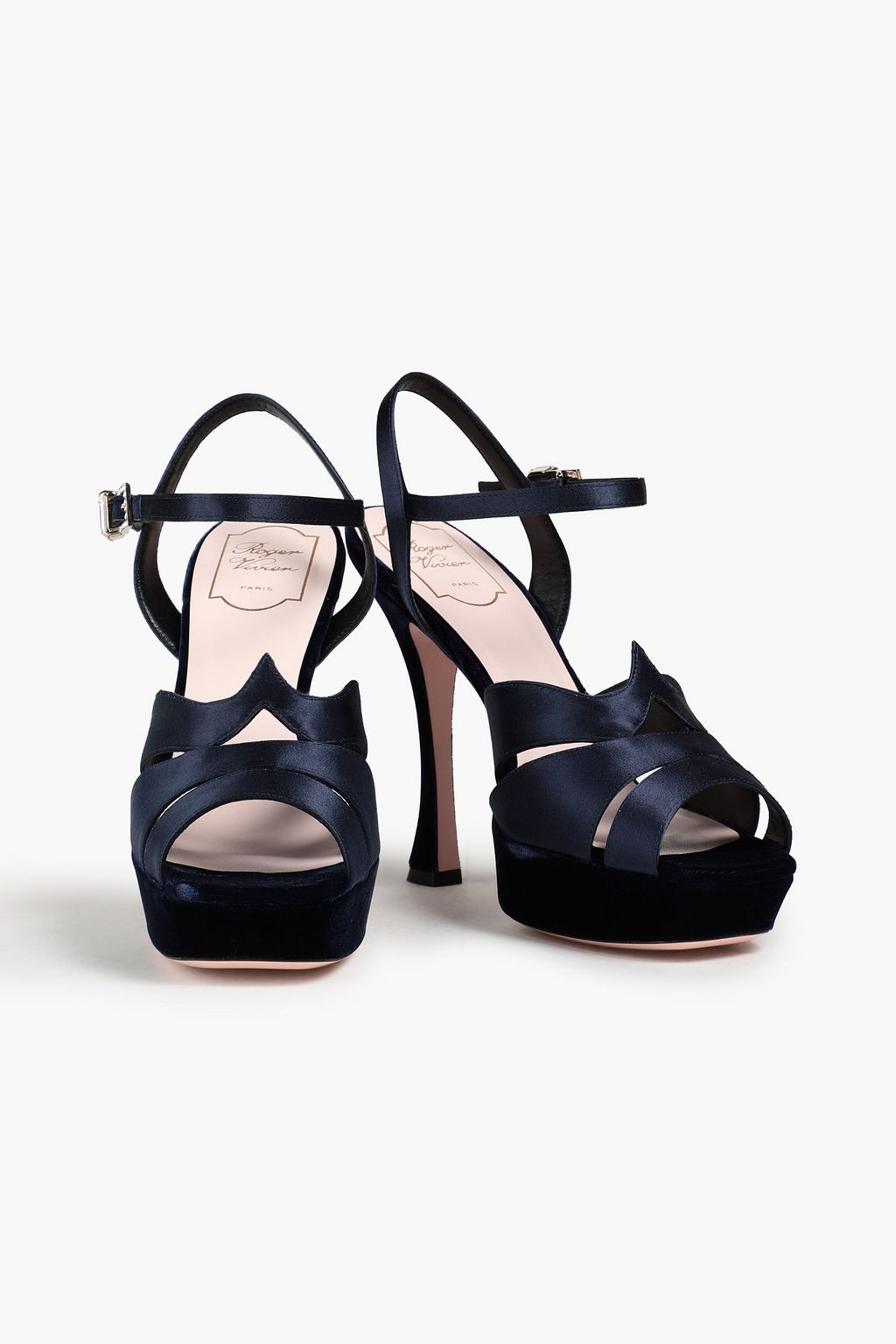 ROGER VIVIER Satin platform sandals