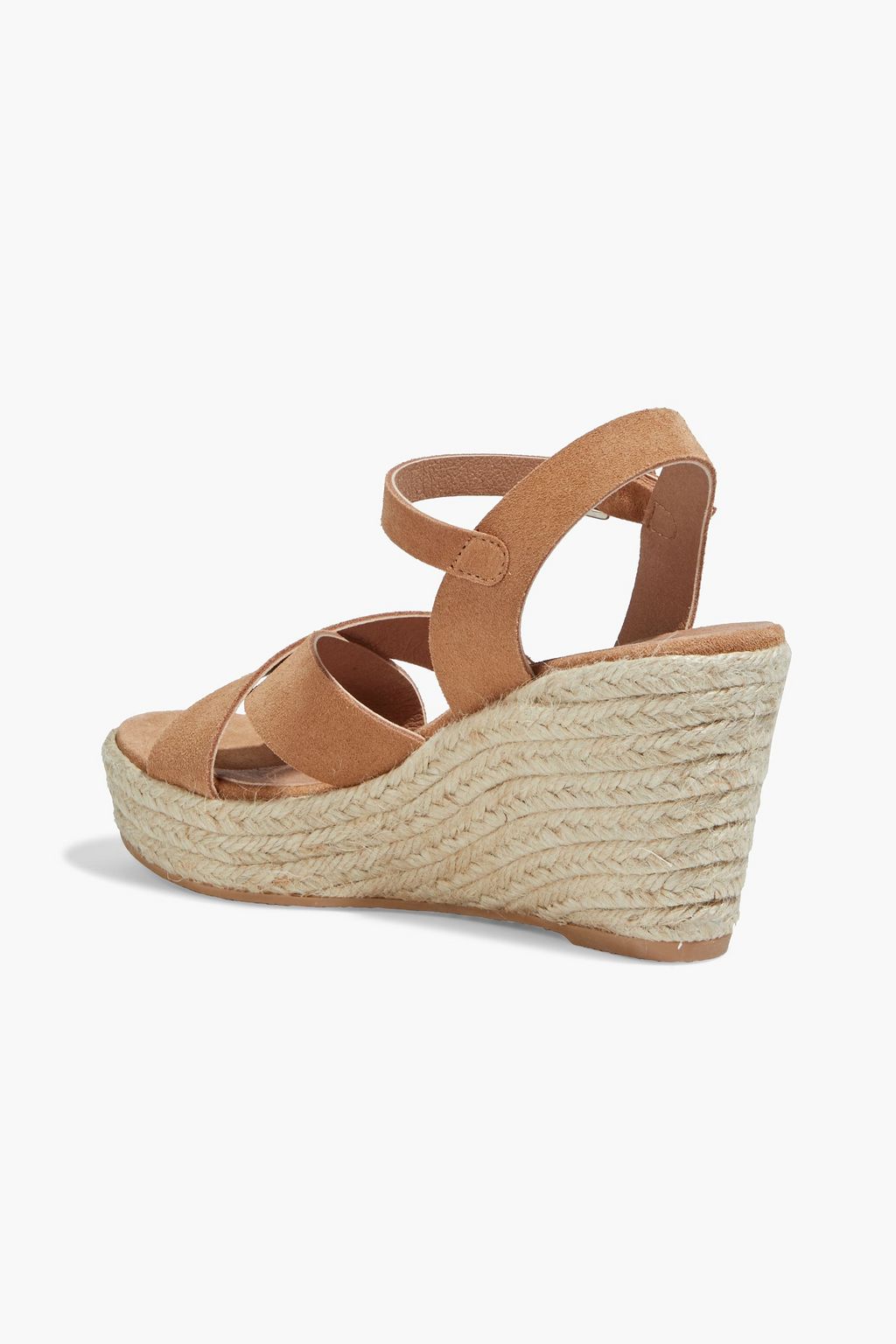 IRIS & INK Ines suede platform espadrille sandals