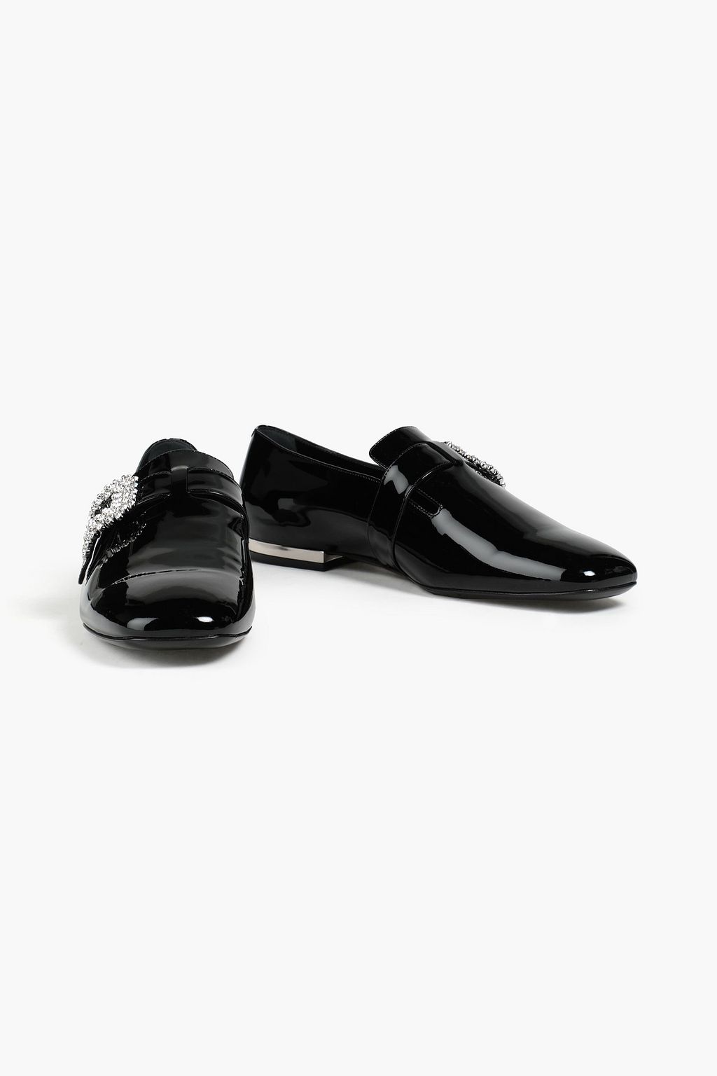 ROGER VIVIER Embellished patent-leather loafers