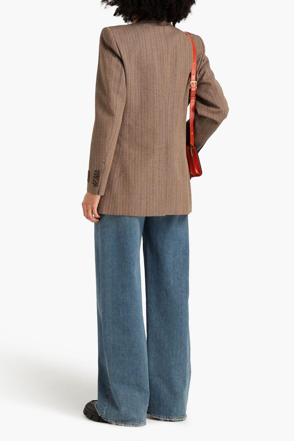 GUCCI Doppelreihiger Blazer aus Tweed aus einer Wollmischung