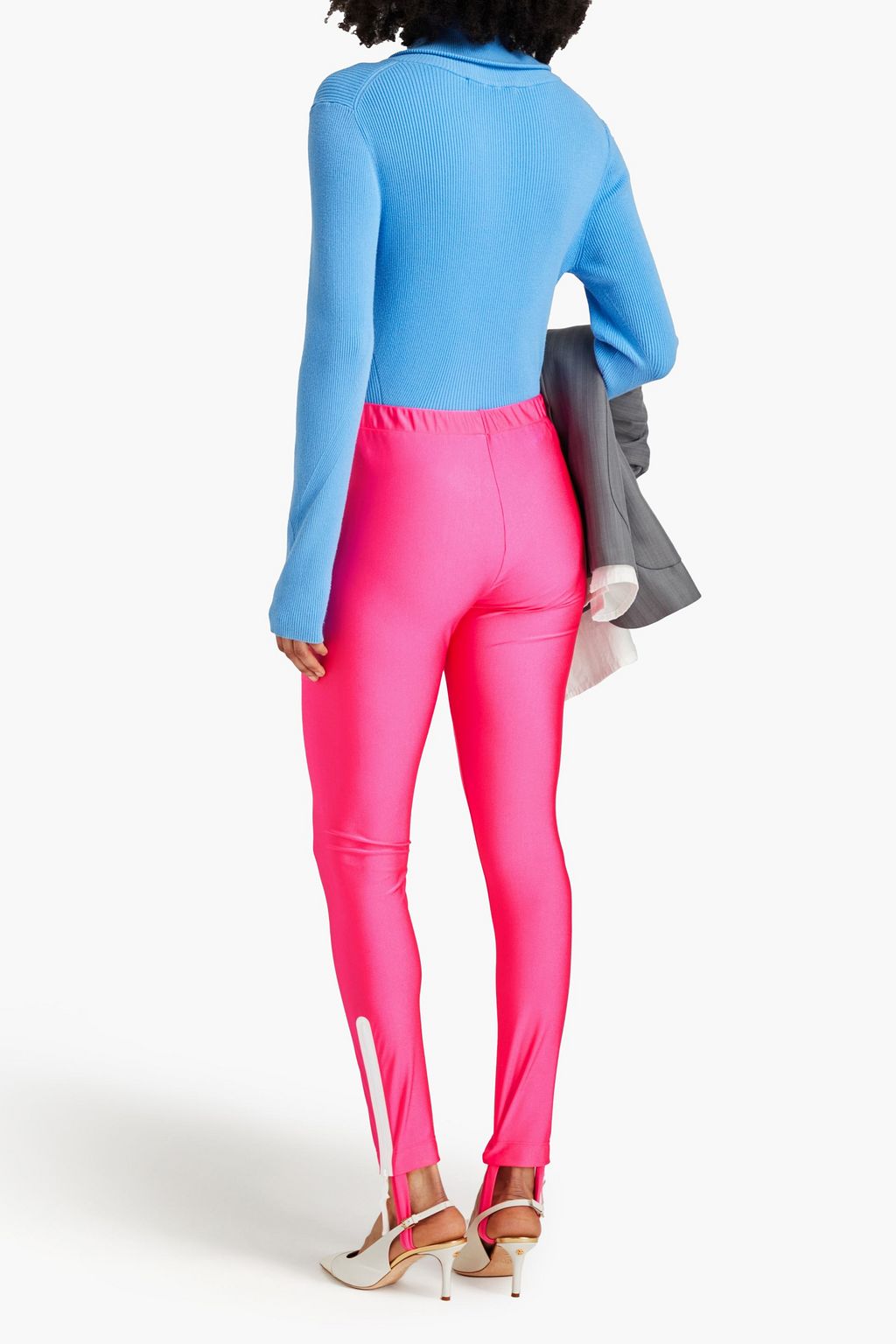 GUCCI Logo-print stretch-jersey stirrup leggings