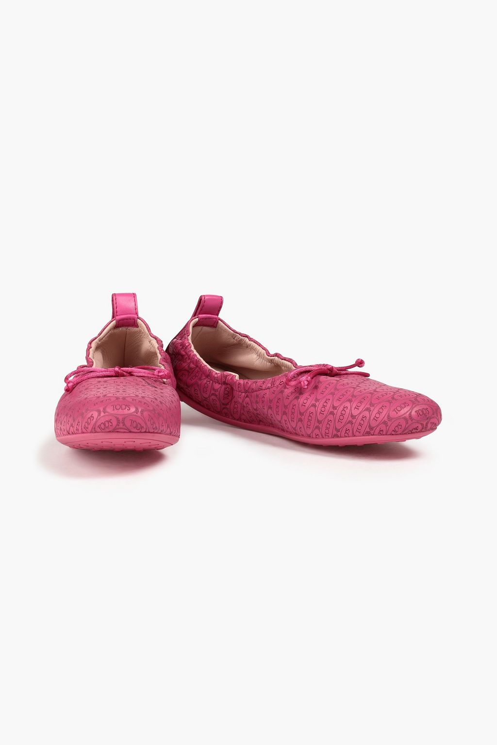 TOD'S حذاء باليرينا مسطح ’+ ألبير إلباز’ من الجلد النافر