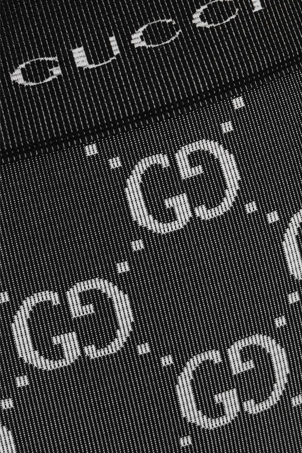 GUCCI Jacquard-knit leggings
