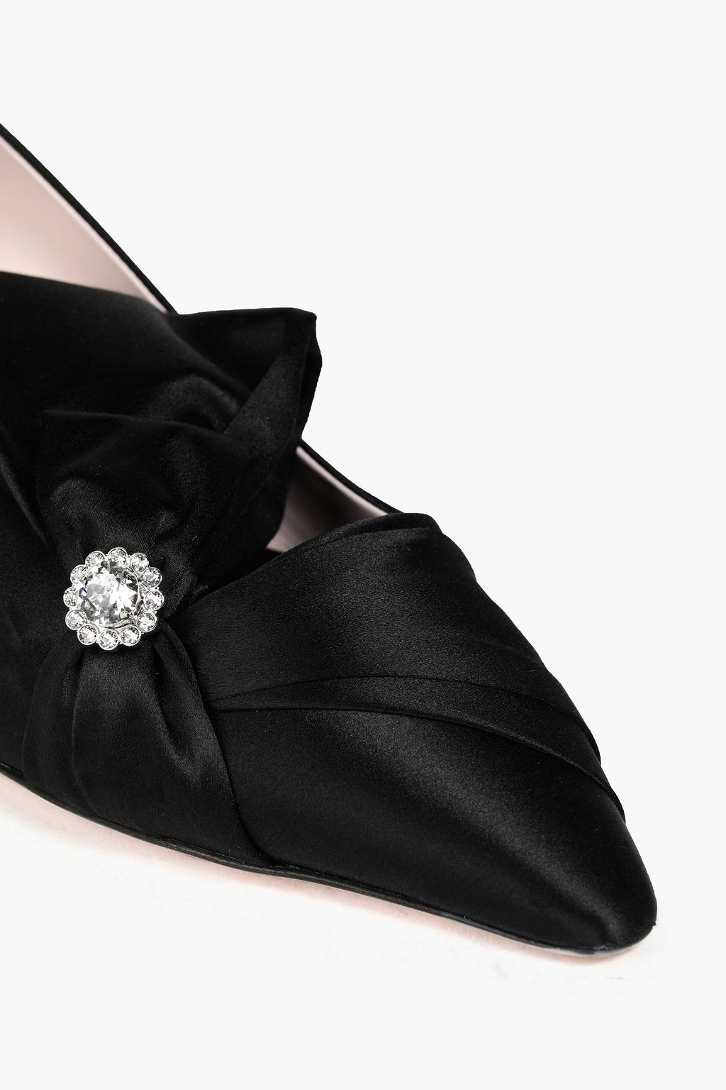 ROGER VIVIER Lavallière 장식 디테일 새틴 펌프스
