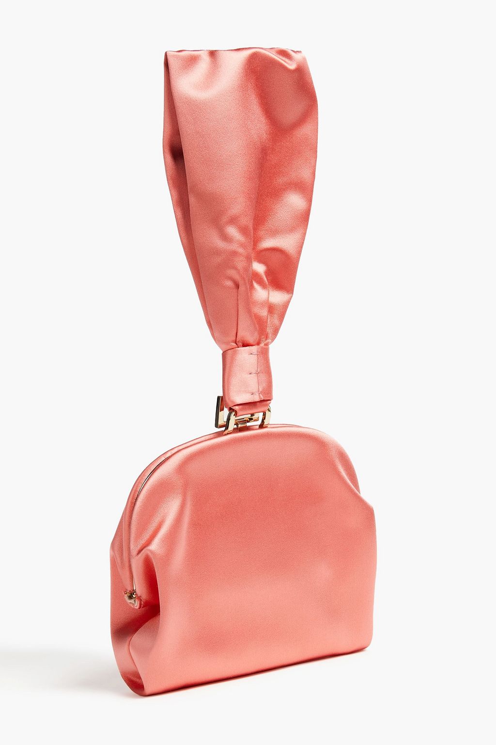 ROGER VIVIER Rose satin clutch