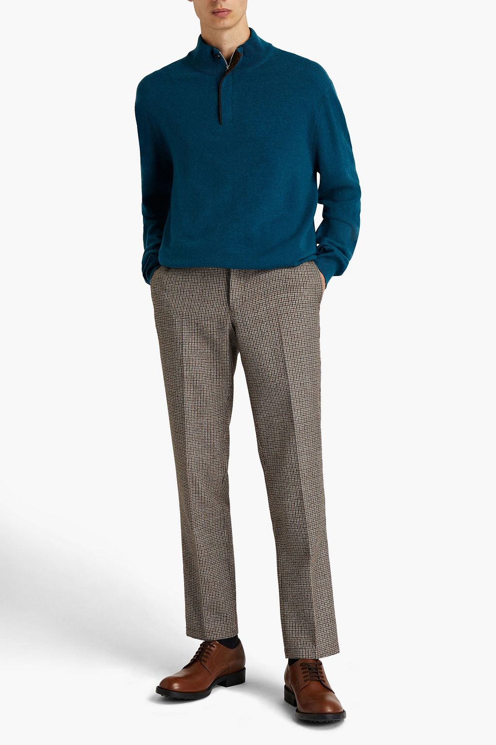 ZEGNA Cashmere half-zip sweater