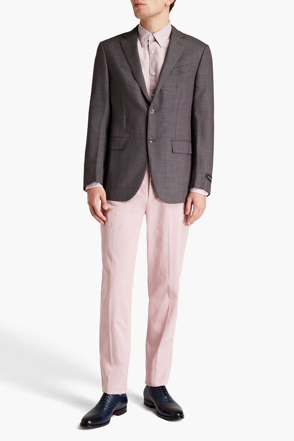 ZEGNA Wool-jacquard blazer