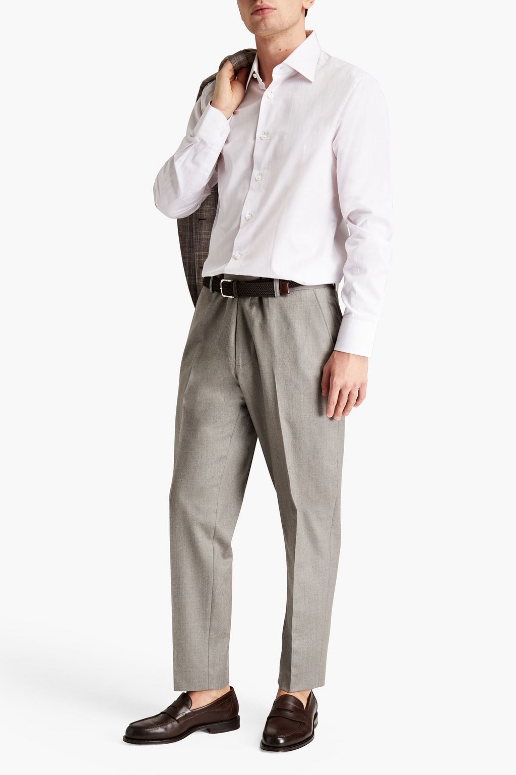 ZEGNA Cotton-poplin shirt