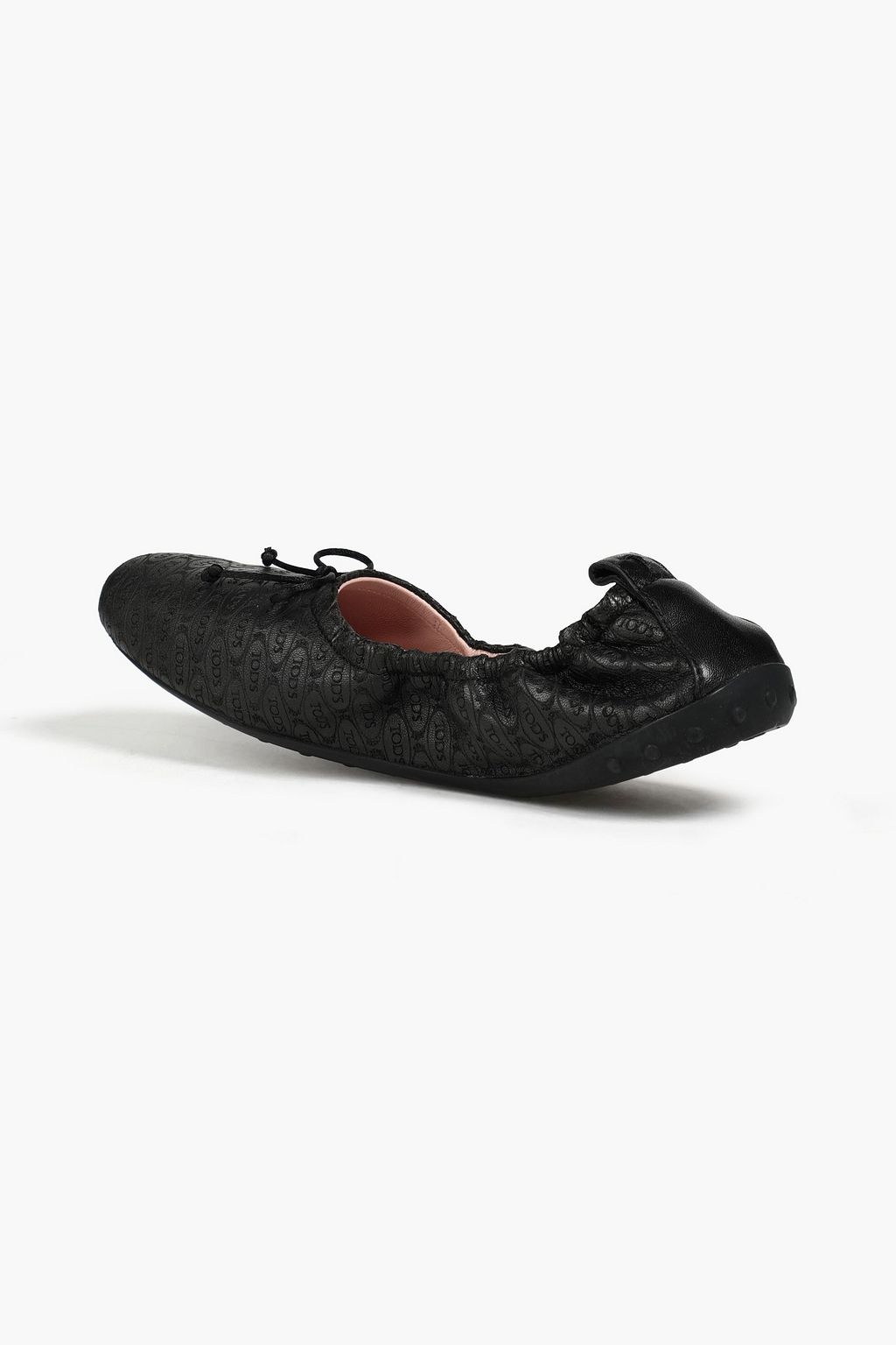 TOD'S حذاء باليرينا مسطح ’+ ألبير إلباز’ من الجلد النافر