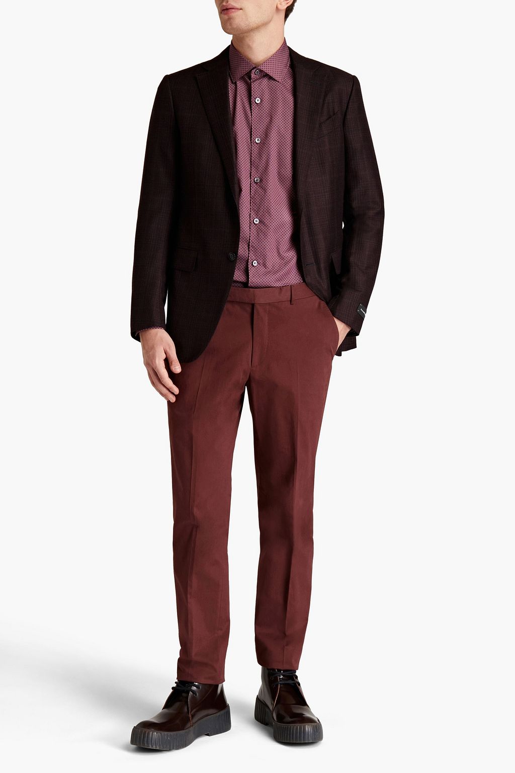 ZEGNA Prince of Wales checked wool blazer