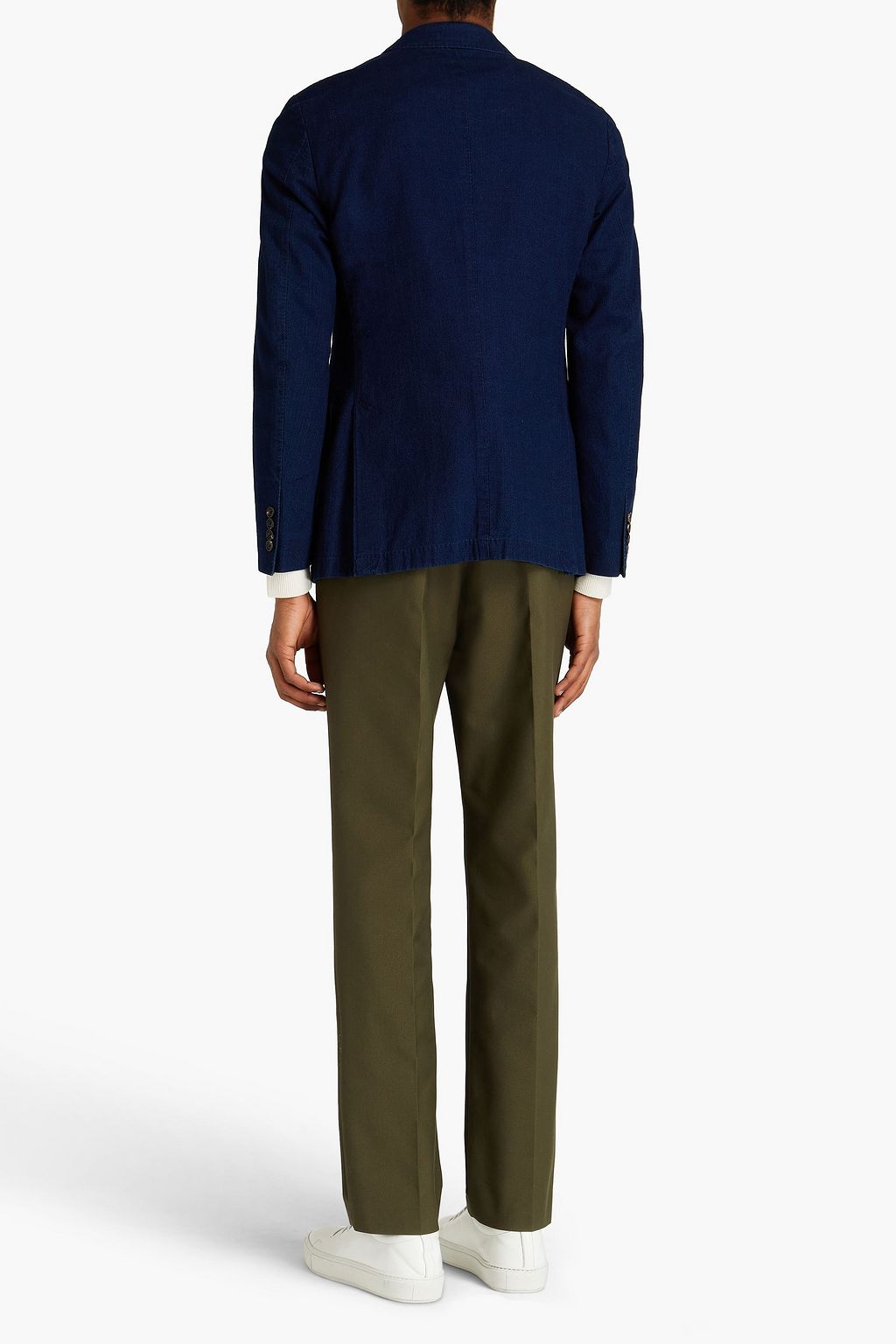 ZEGNA Cotton grain de poudre blazer