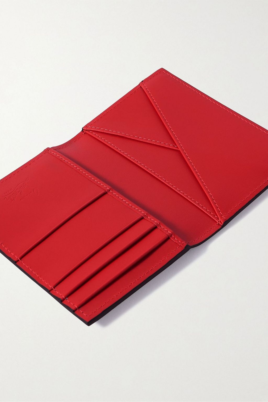 CHRISTIAN LOUBOUTIN Croc-effect leather cardholder