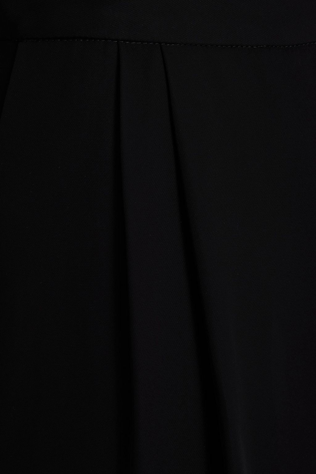 ASPESI Wrap-effect crepe wide-leg pants