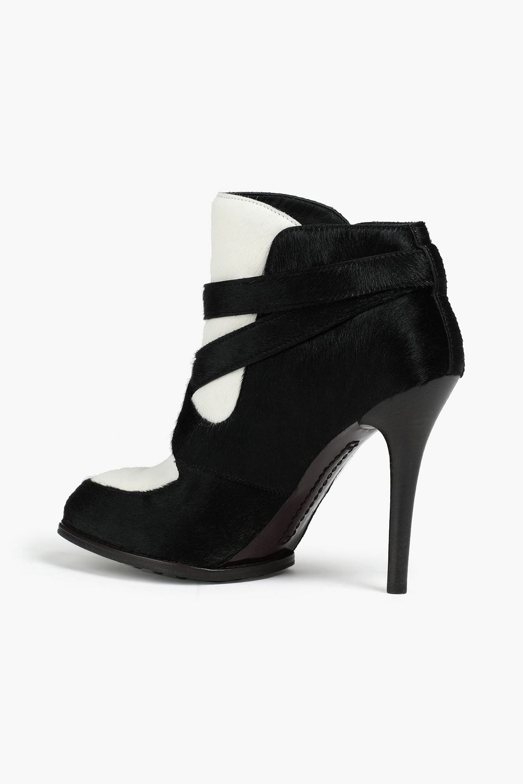 TOD'S Zweifarbige Ankle Boots aus Kalbshaar
