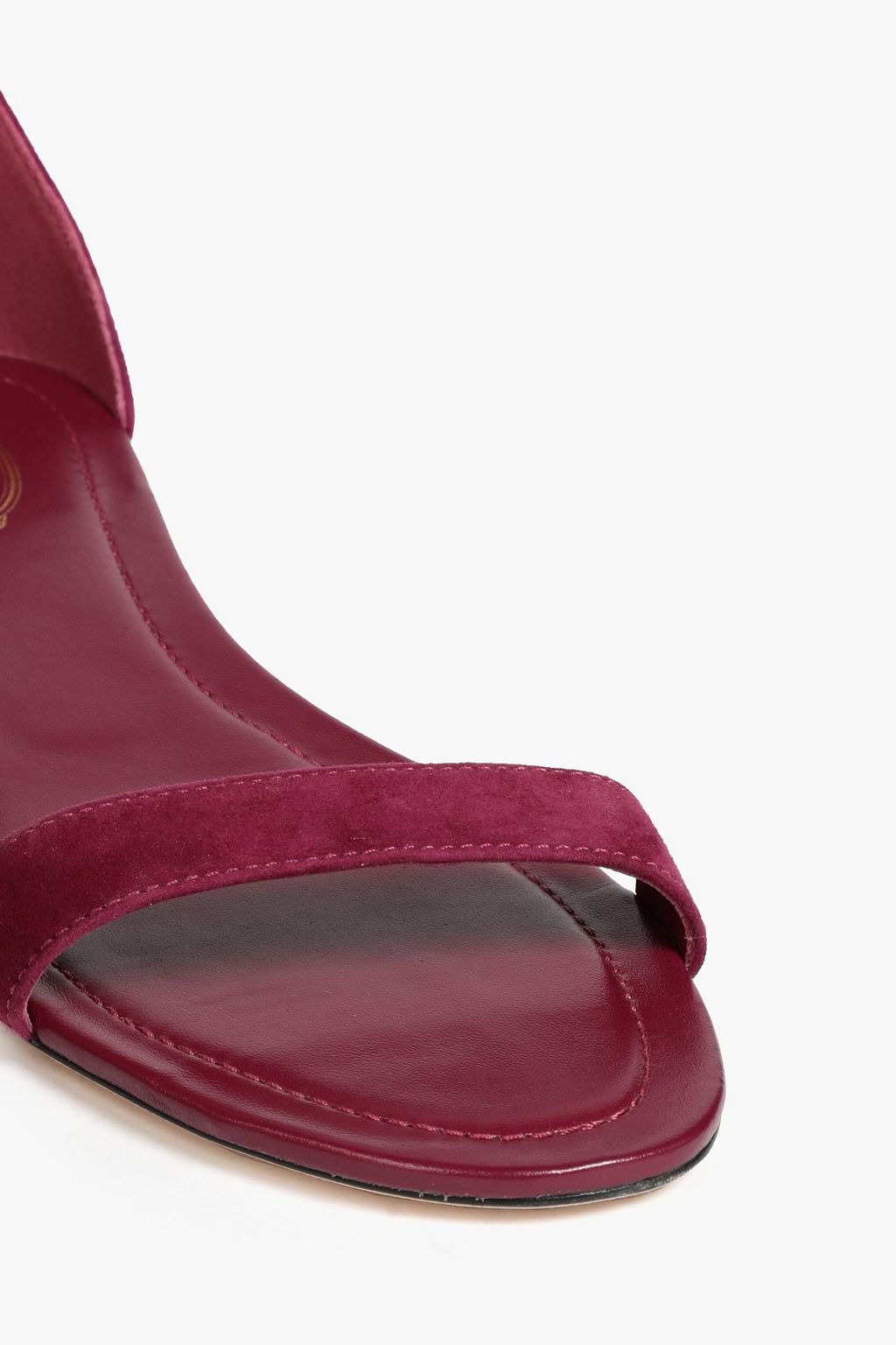 TOD'S صندل من الجلد السويدي مزين بأهداب