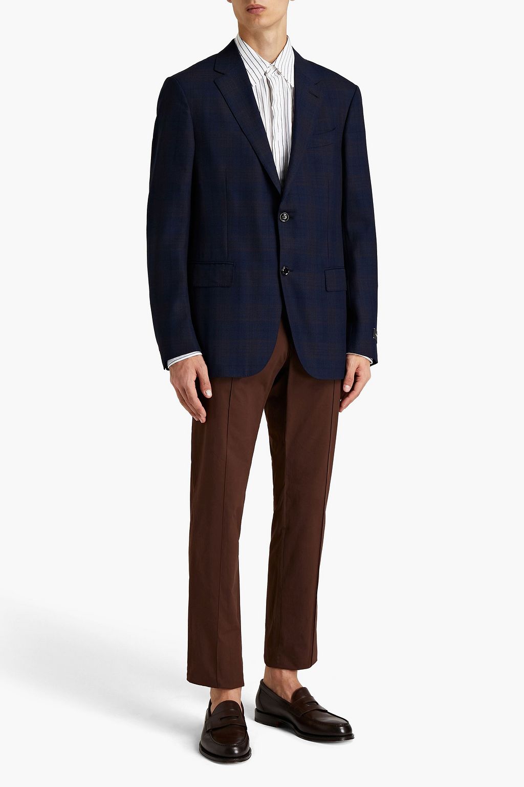 ZEGNA Checked wool blazer