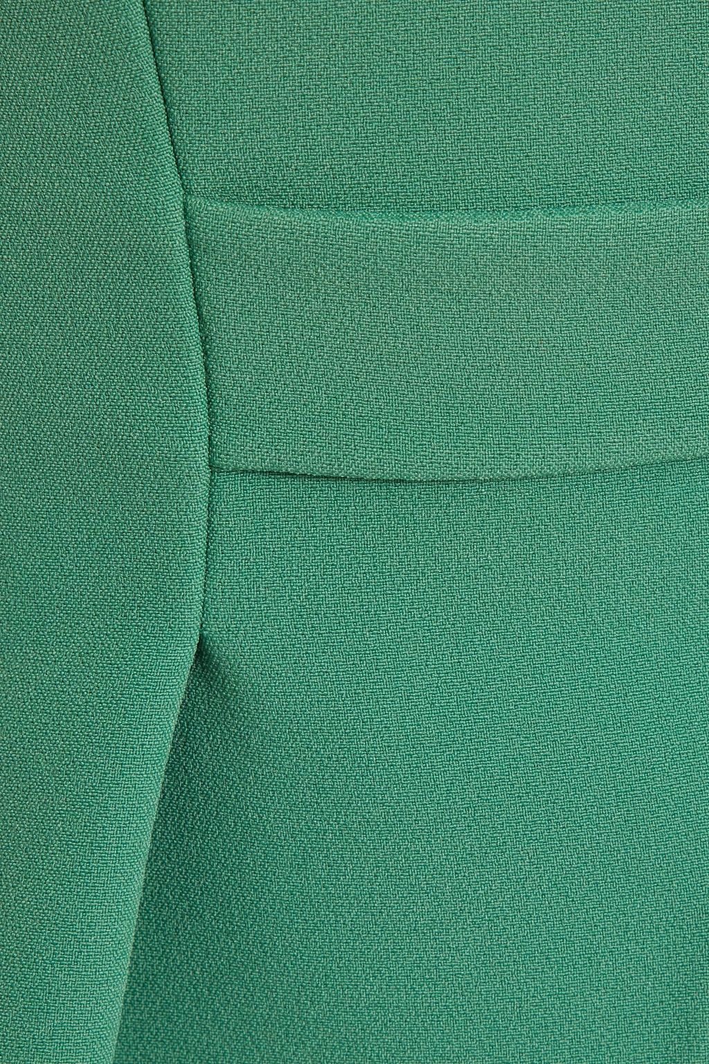 SAFIYAA Sasha pleated crepe peplum top