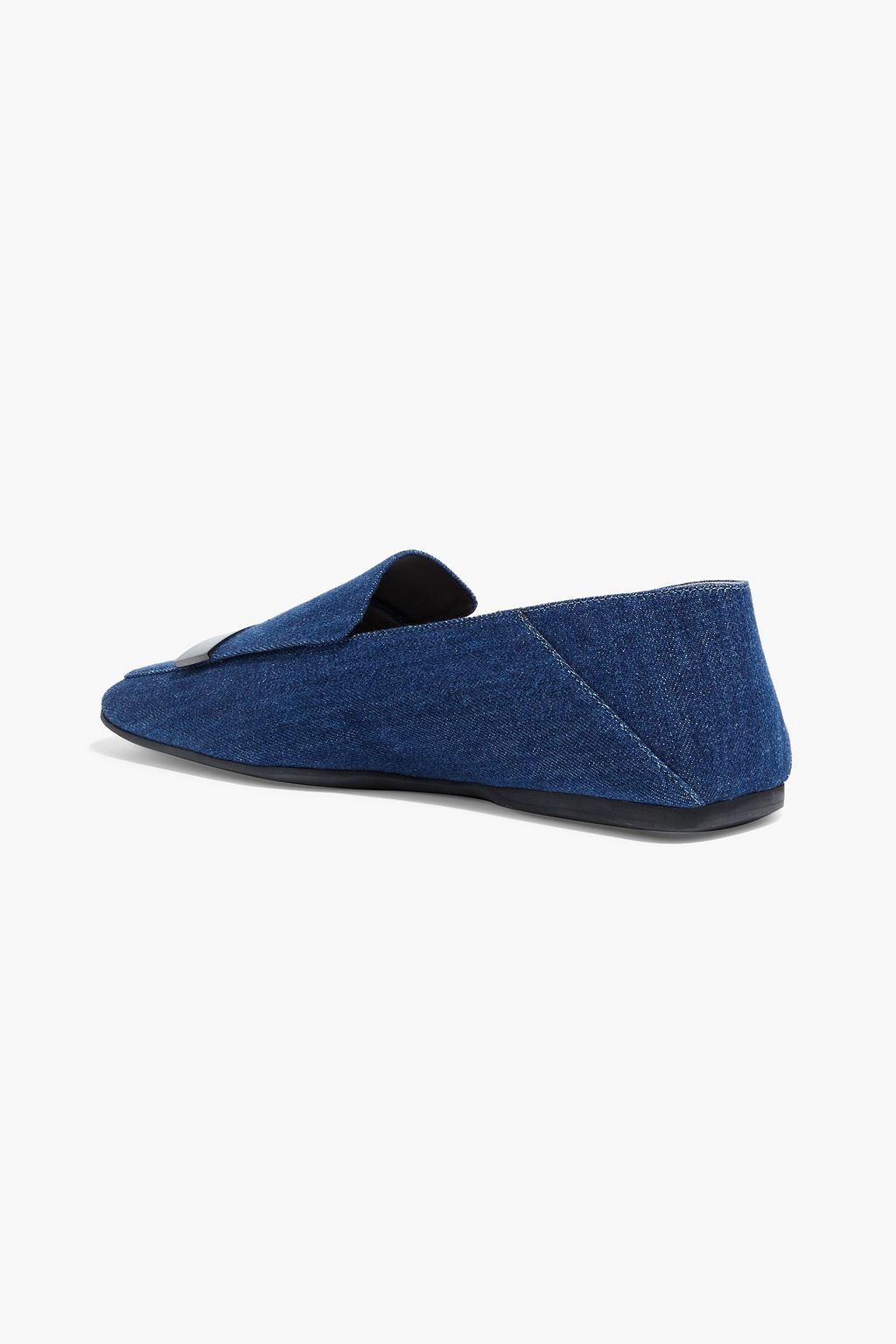 SERGIO ROSSI sr1 denim collapsible-heel loafers